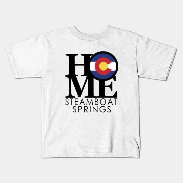 HOME Steamboat Springs Kids T-Shirt by HomeBornLoveColorado